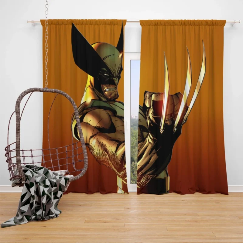Wolverine Comics: Marvel Unstoppable Force Window Curtain