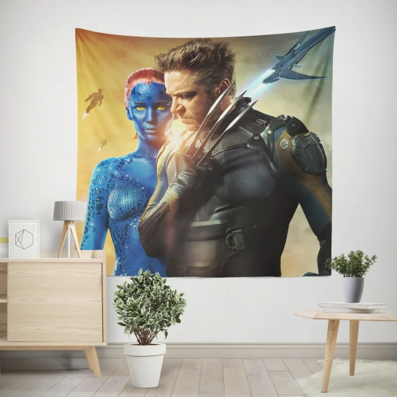 Wolverine and Mystique in X-Men: Days of Future Past  Wall Tapestry