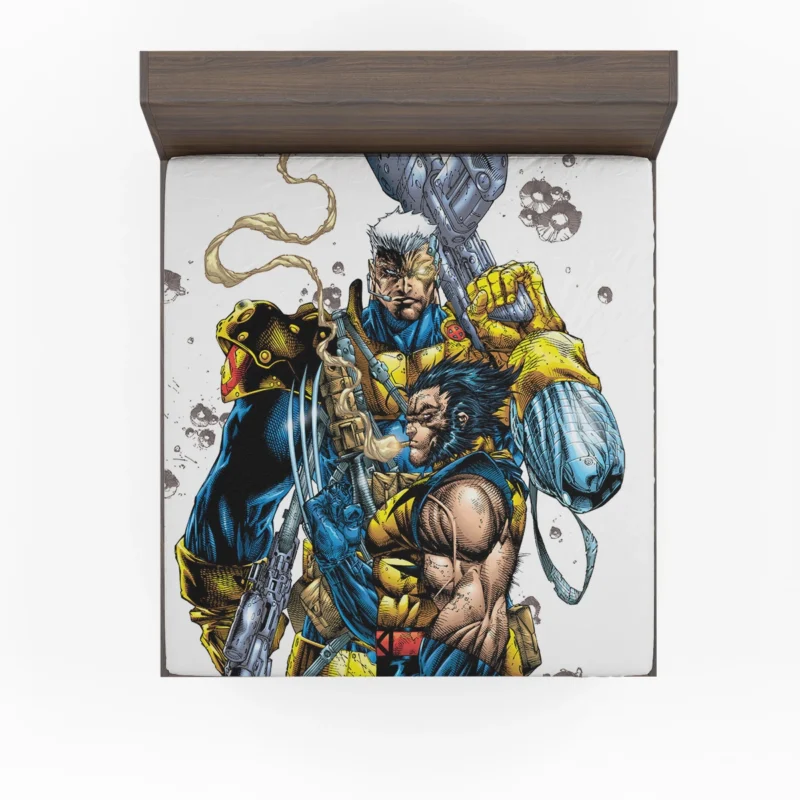 Wolverine/Cable: Guts And Glory Fitted Sheet