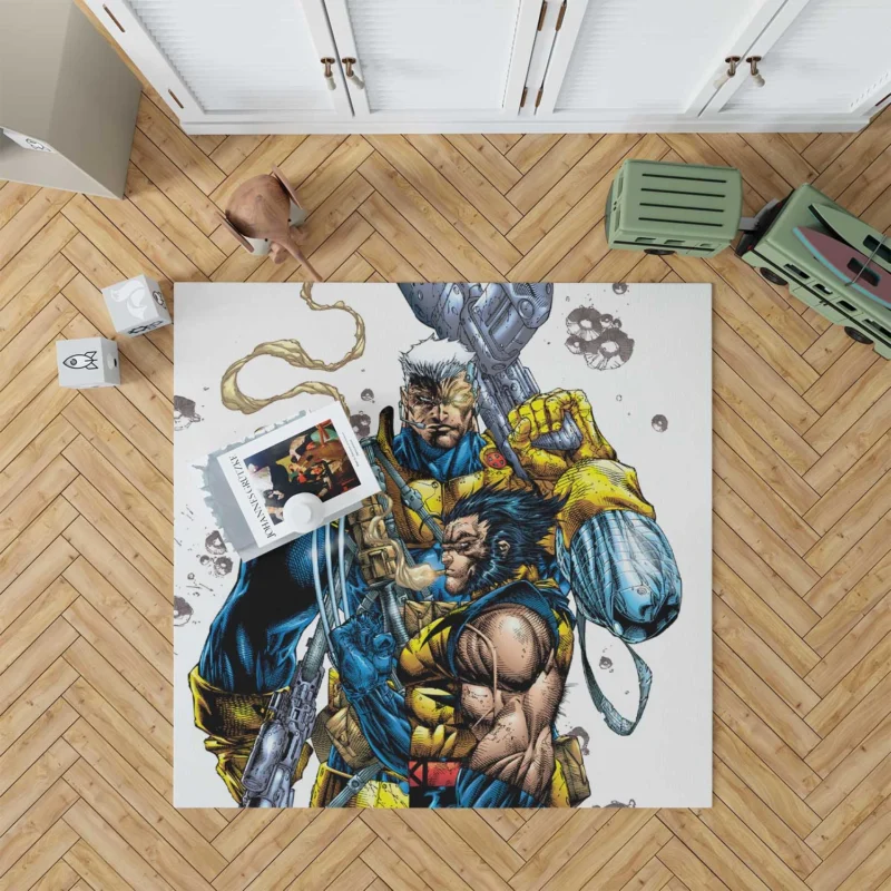 Wolverine/Cable: Guts And Glory Floor Rug