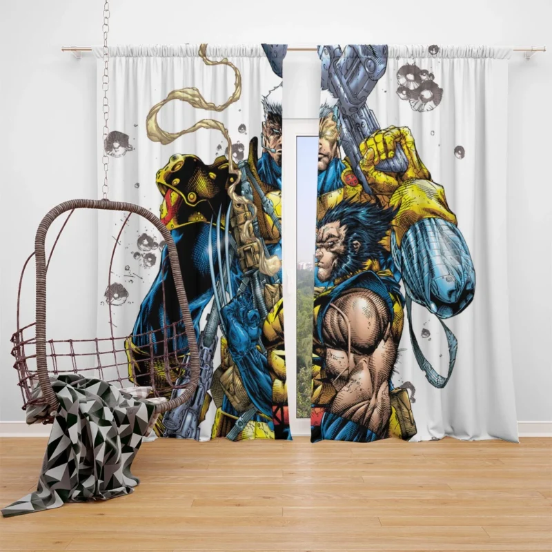 Wolverine/Cable: Guts And Glory Window Curtain