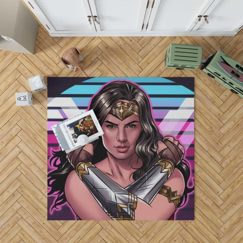 Wonder Woman 1984: Gal Gadot Iconic Return Floor Rug