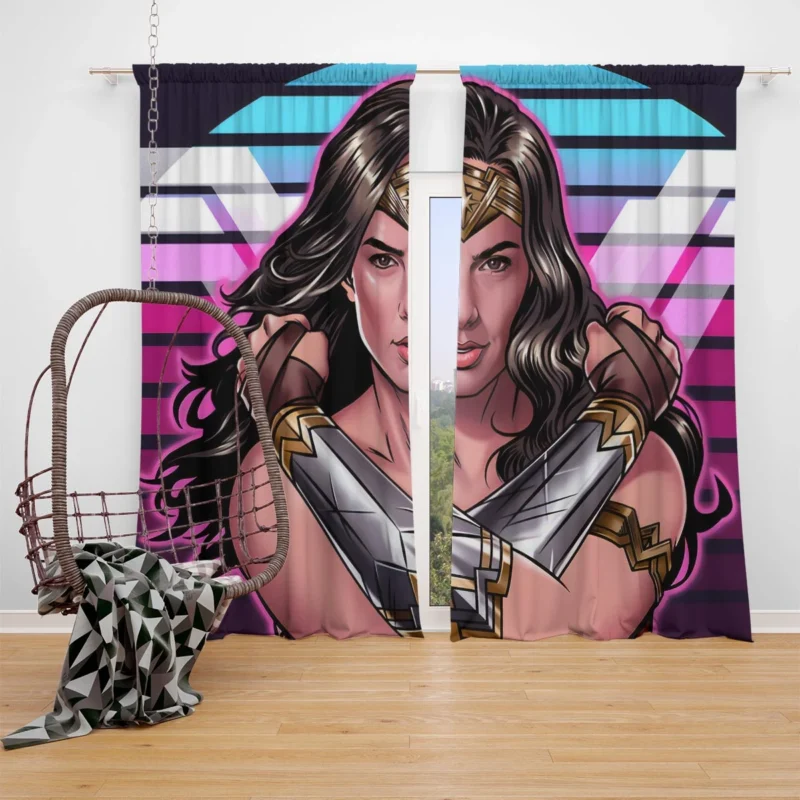 Wonder Woman 1984: Gal Gadot Iconic Return Window Curtain