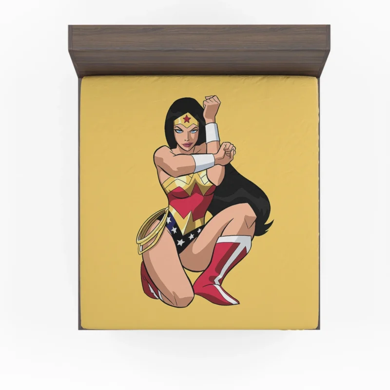 Wonder Woman Comics: A Symbol of Justice Fitted Sheet