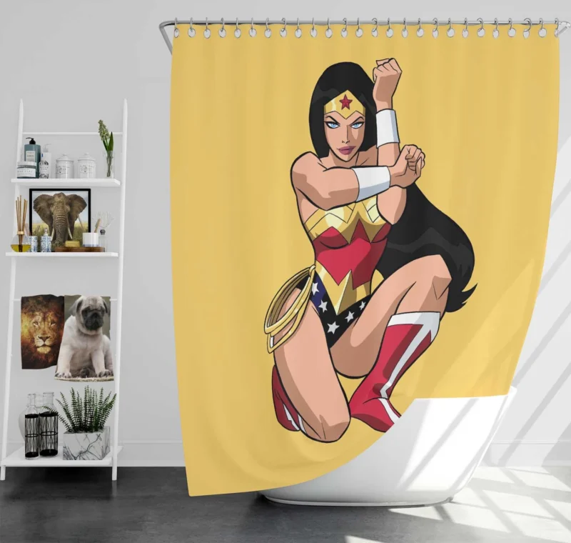 Wonder Woman Comics: A Symbol of Justice Shower Curtain