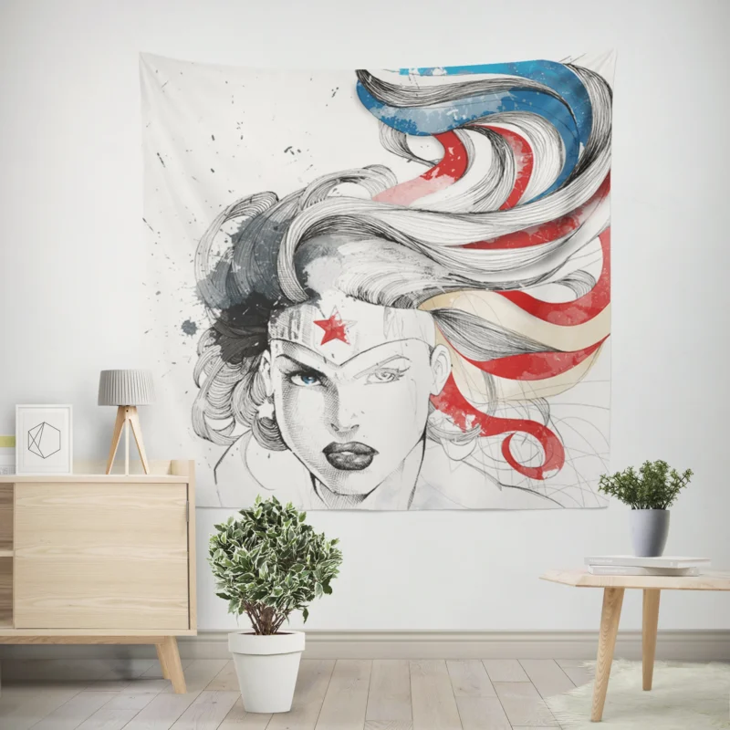 Wonder Woman Comics: DC Iconic Heroine  Wall Tapestry