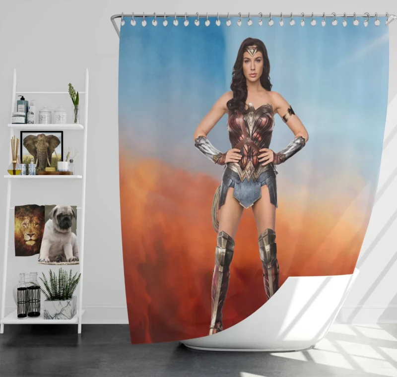Wonder Woman: Gal Gadot Superhero Journey Shower Curtain