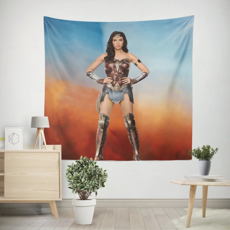 Wonder Woman: Gal Gadot Superhero Journey  Wall Tapestry