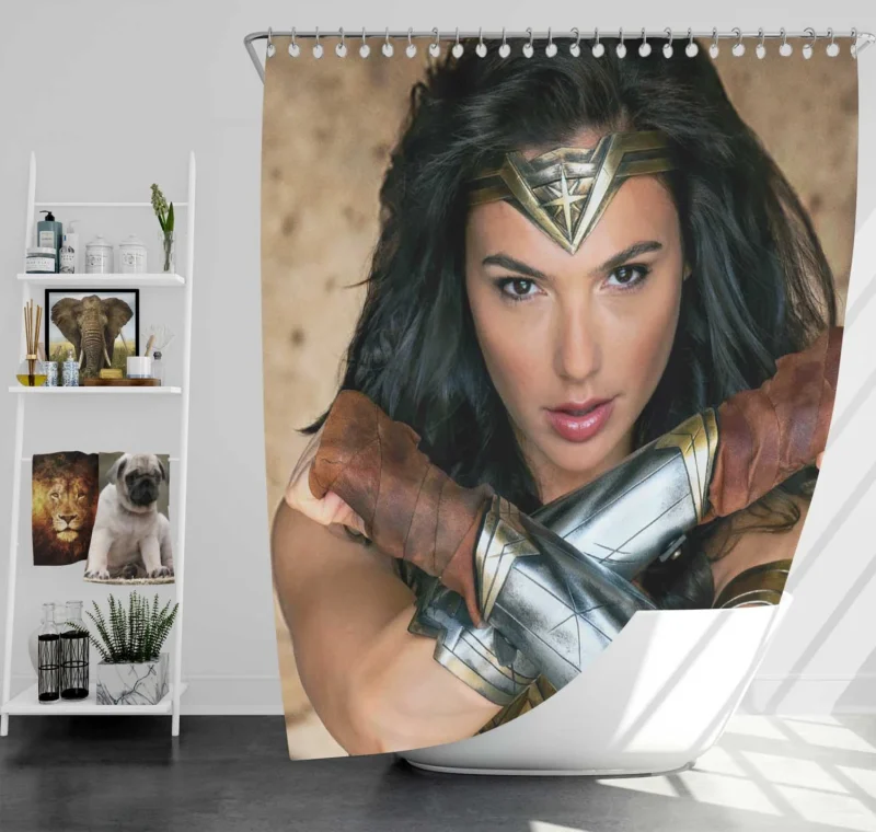 Wonder Woman Movie: Gal Gadot Amazon Warrior Shower Curtain