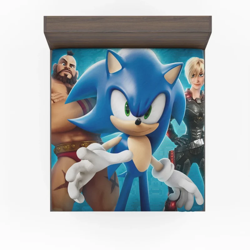 Wreck-It Ralph: Sonic Cameo in the Arcade Fitted Sheet
