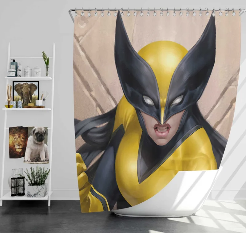 X-23: Laura Kinney X-Men Adventure Shower Curtain