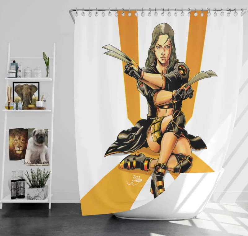 X-23: Marvel Fearless Warrior Shower Curtain