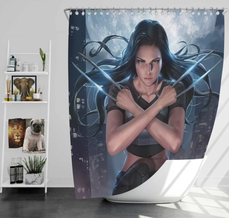 X-23: The X-Men Formidable Woman Warrior Shower Curtain