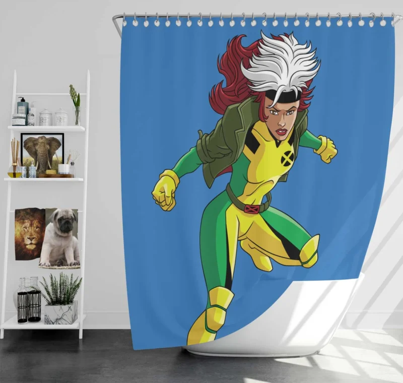 X-Men 97: Revisit the Adventures of Rogue Shower Curtain