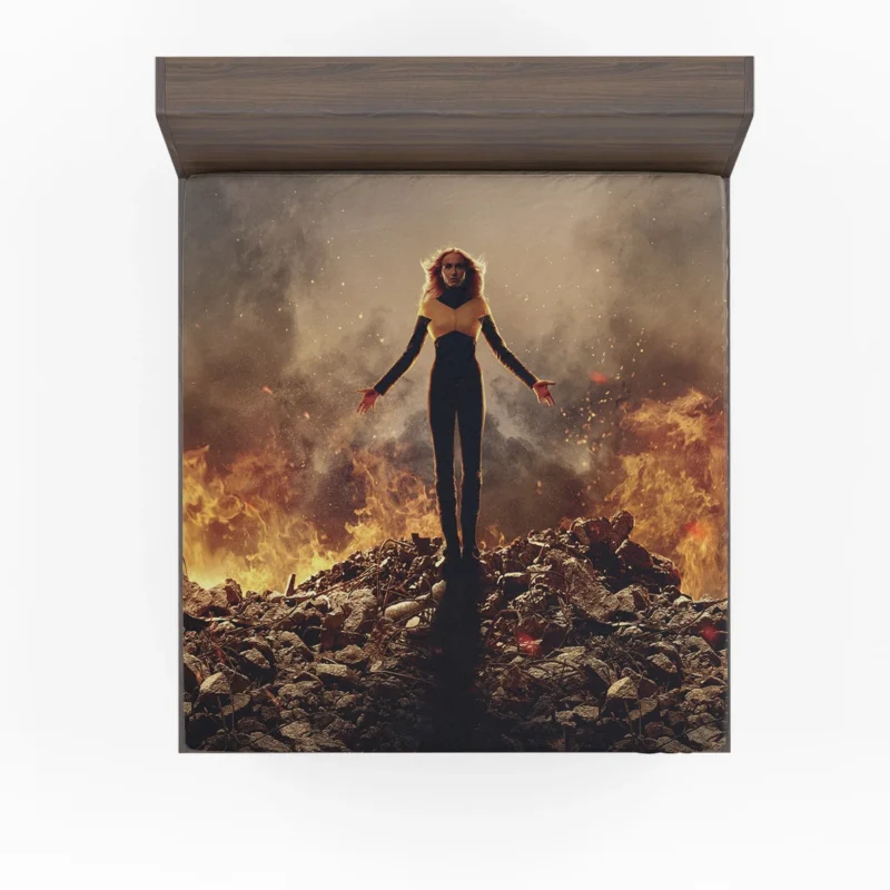 X-Men: Dark Phoenix - Sophie Turner as Jean Grey Fitted Sheet