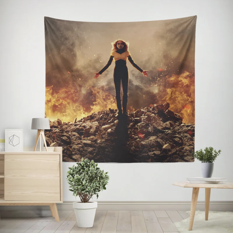 X-Men: Dark Phoenix - Sophie Turner as Jean Grey  Wall Tapestry