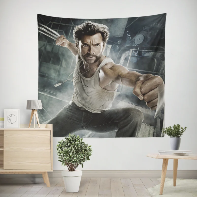 X-Men Origins: Wolverine - Hugh Jackman Debut  Wall Tapestry