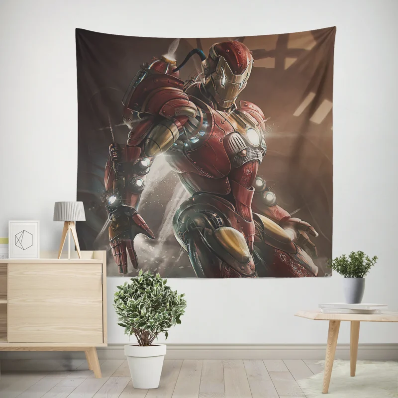 X-Men Superior Iron Man  Wall Tapestry