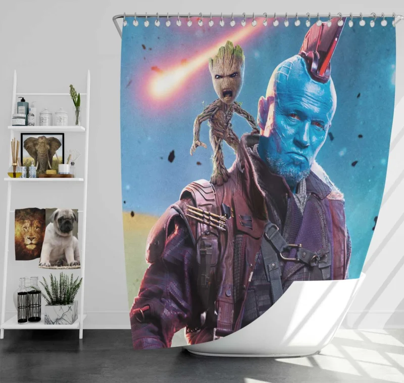 Yondu and Groot: Guardians of the Galaxy Vol. 2 Duo Shower Curtain