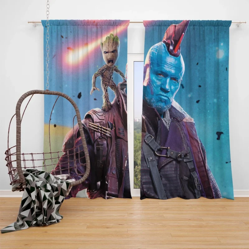 Yondu and Groot: Guardians of the Galaxy Vol. 2 Duo Window Curtain