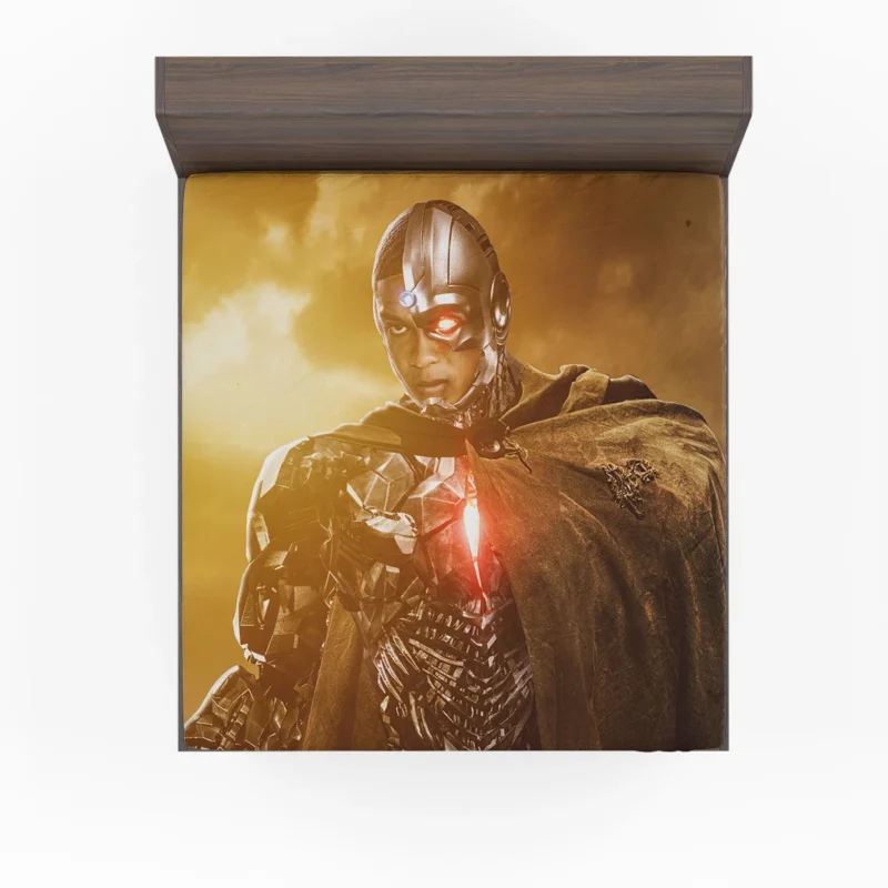 Zack Snyder Justice League: Cyborg Heroic Tale Fitted Sheet