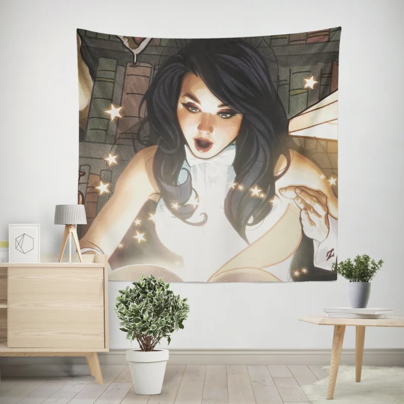 Zatanna Wallpaper: A Mystical DC Heroine  Wall Tapestry