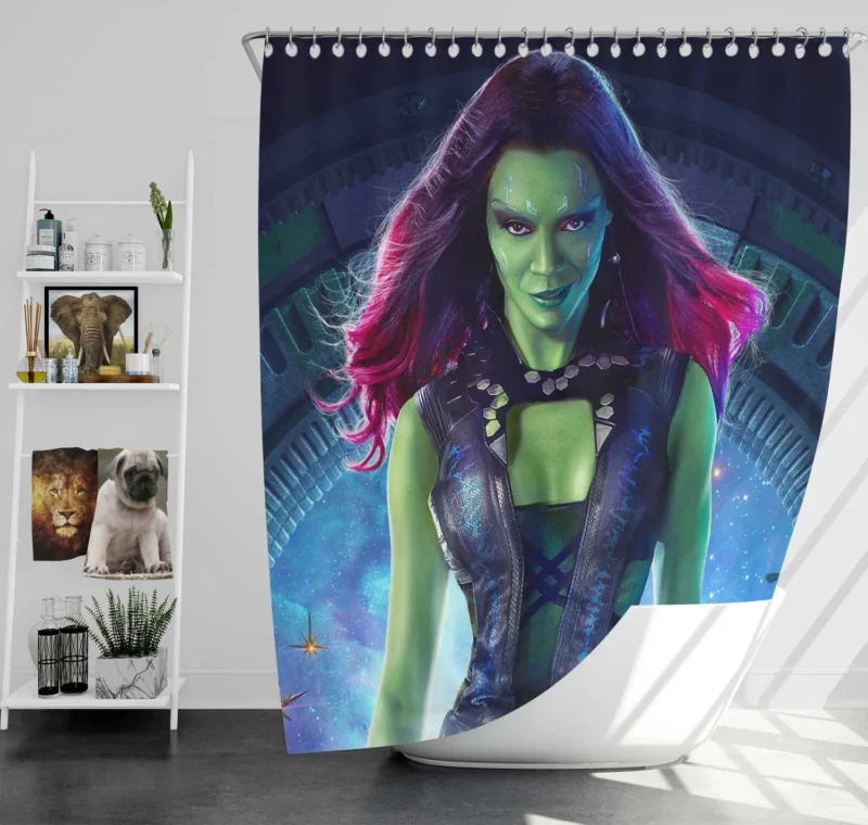 Zoe Saldana as Gamora: Guardians of the Galaxy Star Shower Curtain
