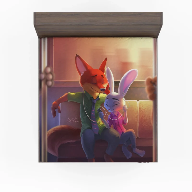 Zootopia: Explore the World of Judy Hopps and Nick Wilde Fitted Sheet