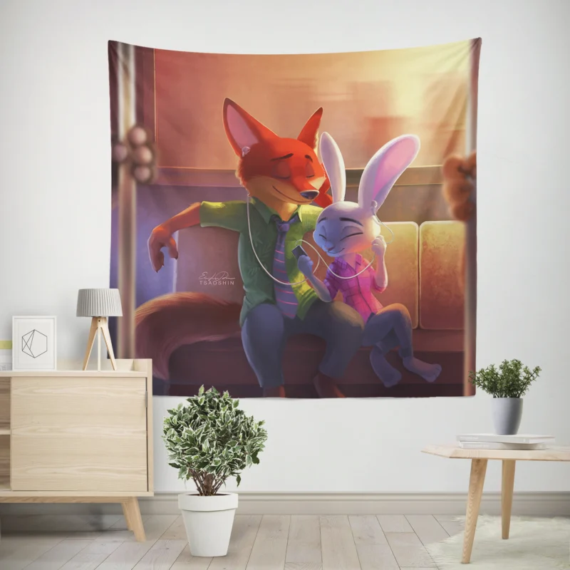 Zootopia: Explore the World of Judy Hopps and Nick Wilde  Wall Tapestry