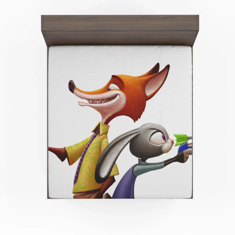 Zootopia: Join Judy Hopps and Nick Wilde Fitted Sheet