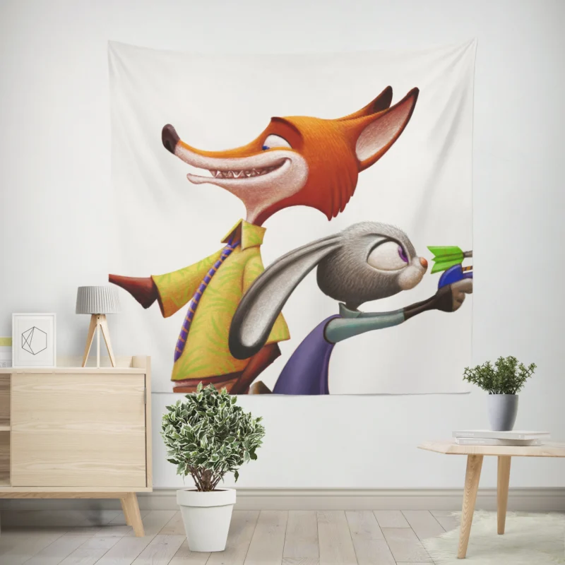 Zootopia: Join Judy Hopps and Nick Wilde  Wall Tapestry