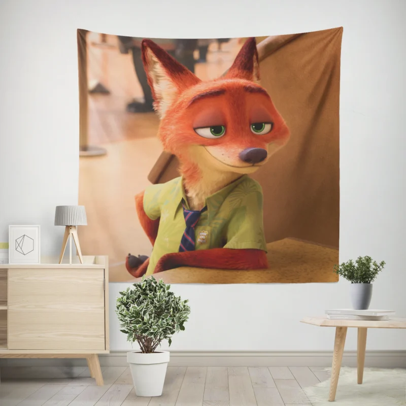 Zootopia: Nick Wilde Witty Adventures  Wall Tapestry