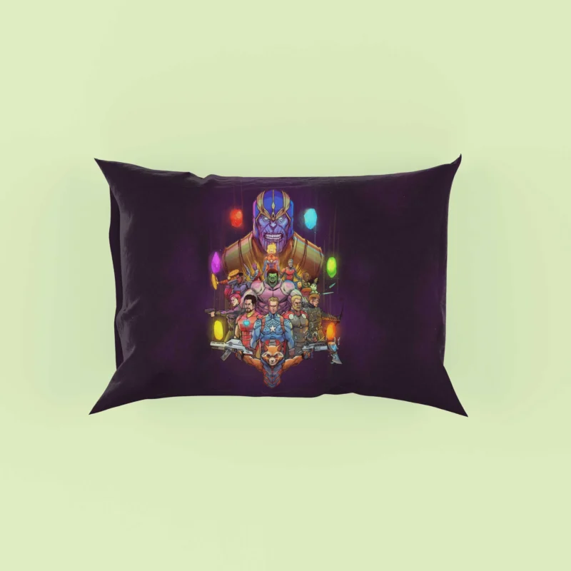 Avengers Endgame: Heroes vs. Thanos - Who Will Triumph? Pillow Case