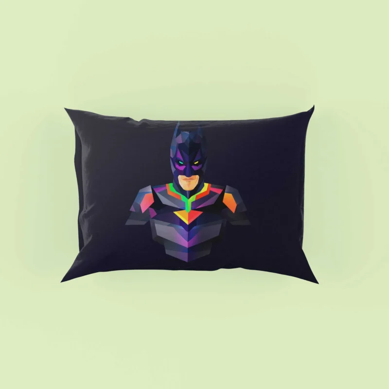 Batman Abstract Facets: A Unique Perspective Pillow Case