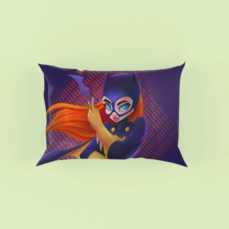 Batwoman: A DC Comics Heroine with Orange Hair and Blue Eyes Pillow Case
