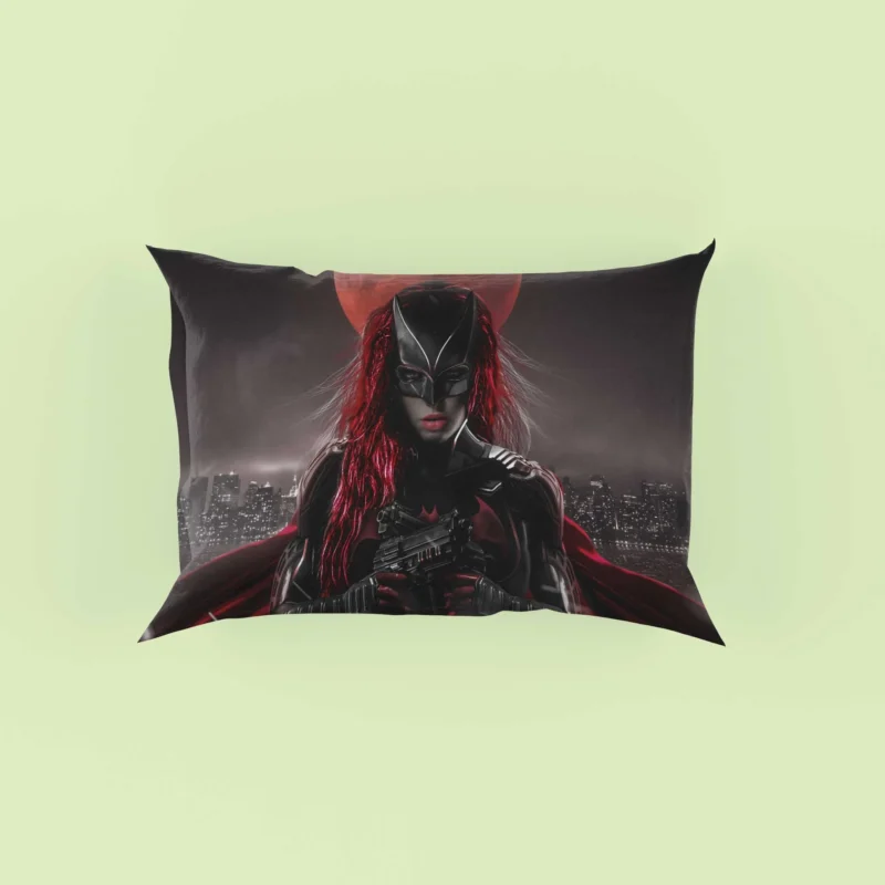 Batwoman TV Show: Masked Hero with Armor and Weapons Pillow Case