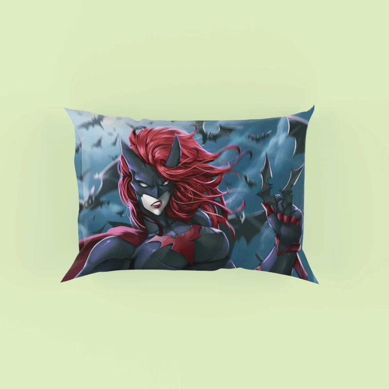 Batwoman: The Iconic Red-Haired Heroine of DC Comics Pillow Case