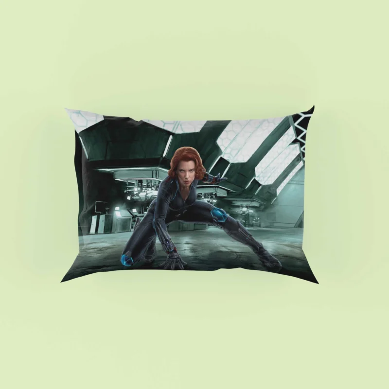Black Widow Arrival in Age of Ultron Pillow Case