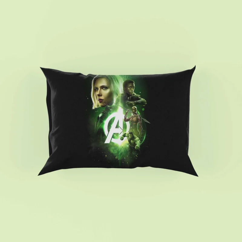Black Widow and Black Panther in Avengers: Infinity War Pillow Case