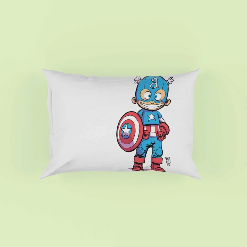 Captain America: A Heroic Marvel Character Pillow Case