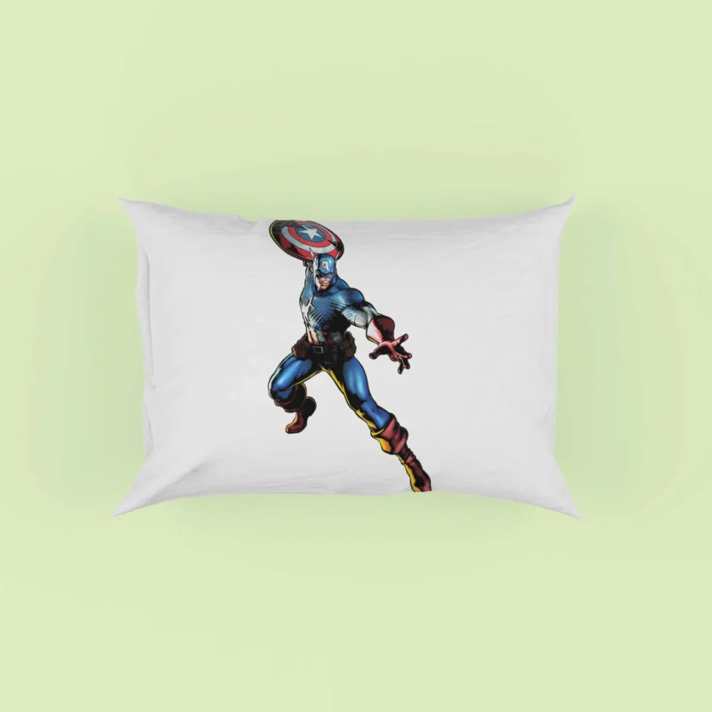 Captain America: A Symbol of Heroism Pillow Case