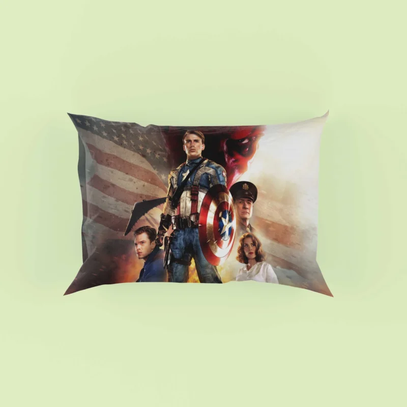 Captain America: Chris Evans and Marvel Hero Pillow Case