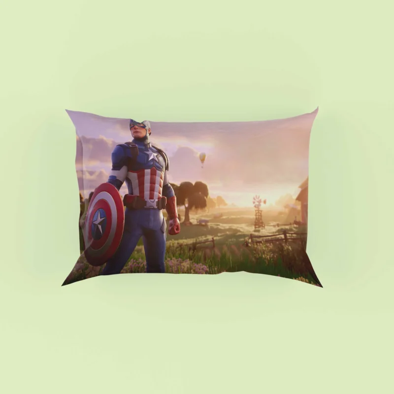 Captain America Comics: Minimalist Art Pillow Case