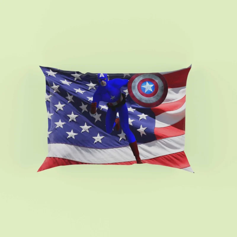 Captain America Flag: Symbol of Freedom Pillow Case