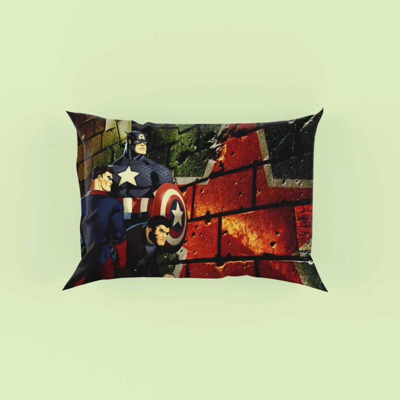 Captain America Wallpaper: Patriotic Display Pillow Case