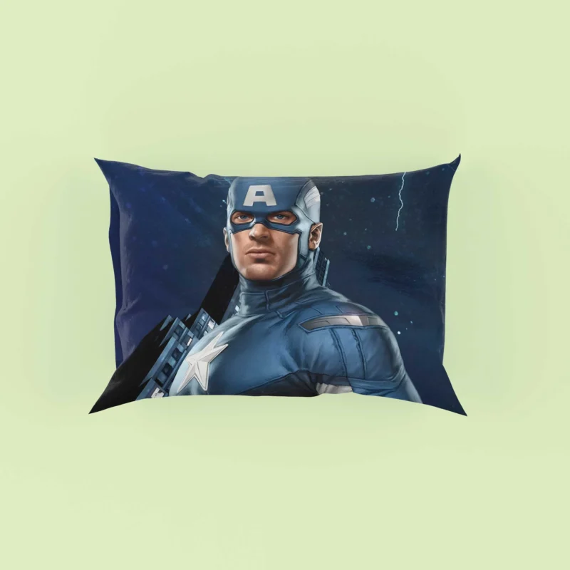Captain America in The Avengers Movie Pillow Case