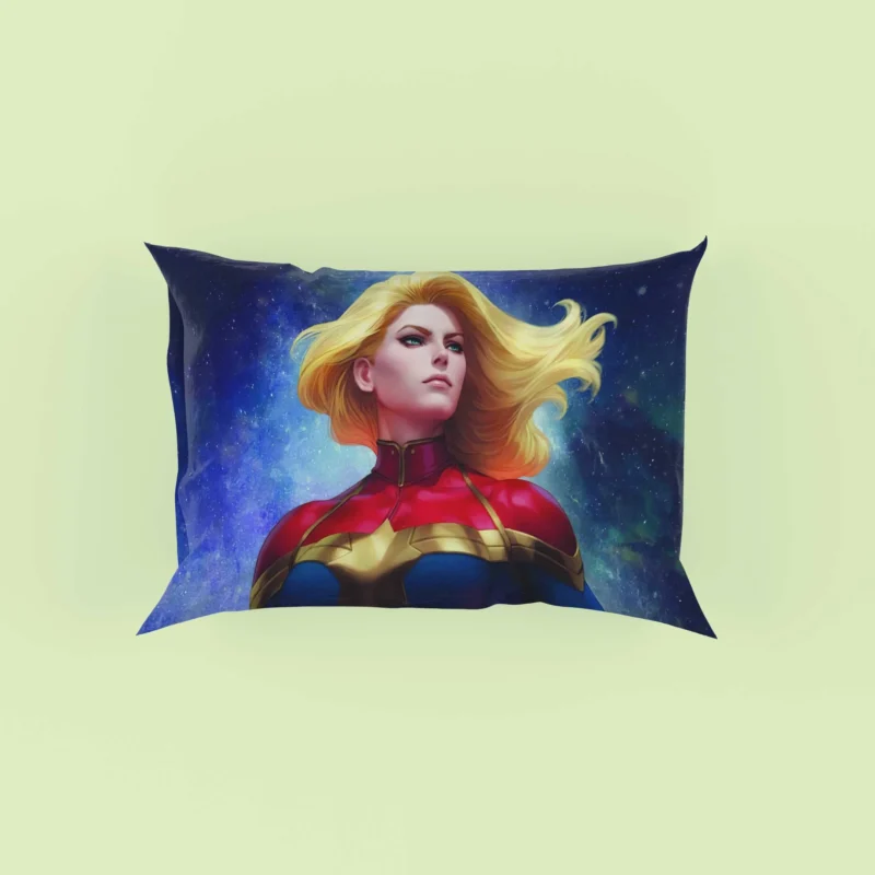 Captain Marvel Comics: Carol Danvers Blonde Avenger Pillow Case