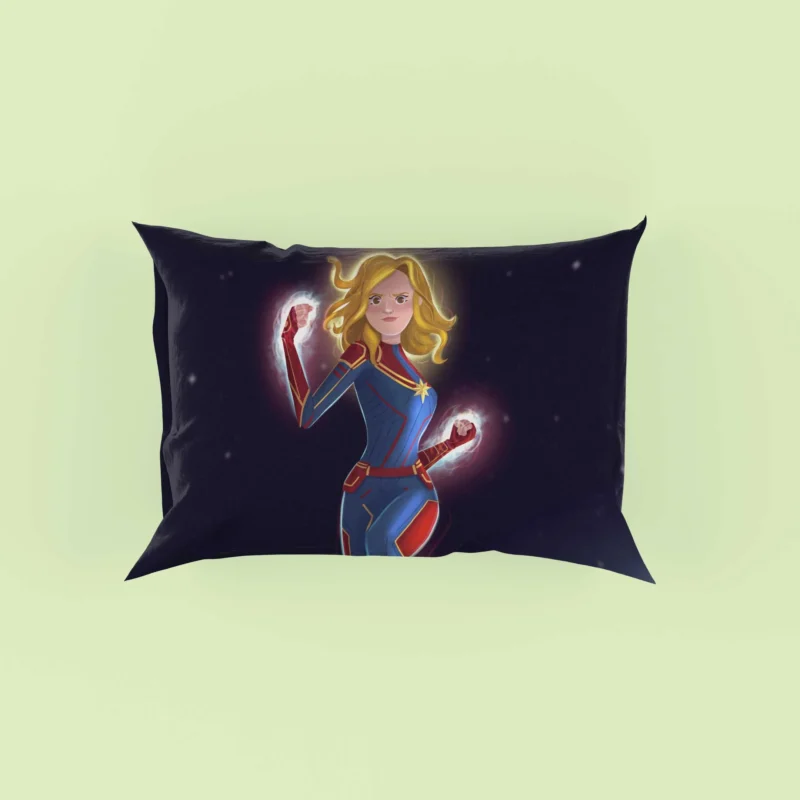 Captain Marvel Comics: Carol Danvers Chibi Avenger Pillow Case