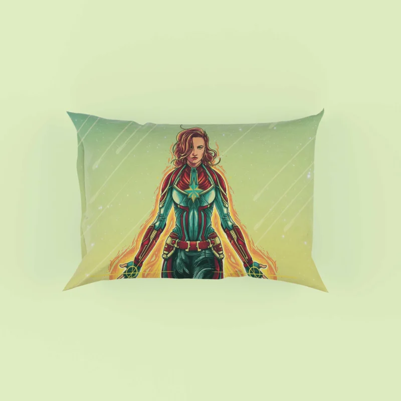 Captain Marvel Comics: Carol Danvers Chibi Hero Pillow Case