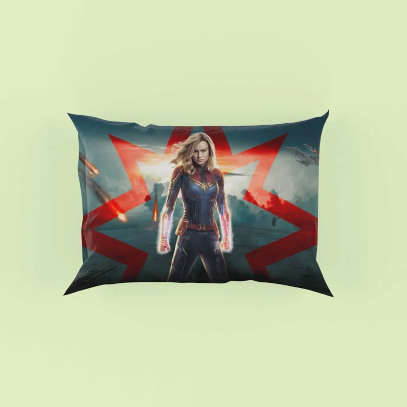 Captain Marvel Movie: Brie Larson Marvel Adventure Pillow Case